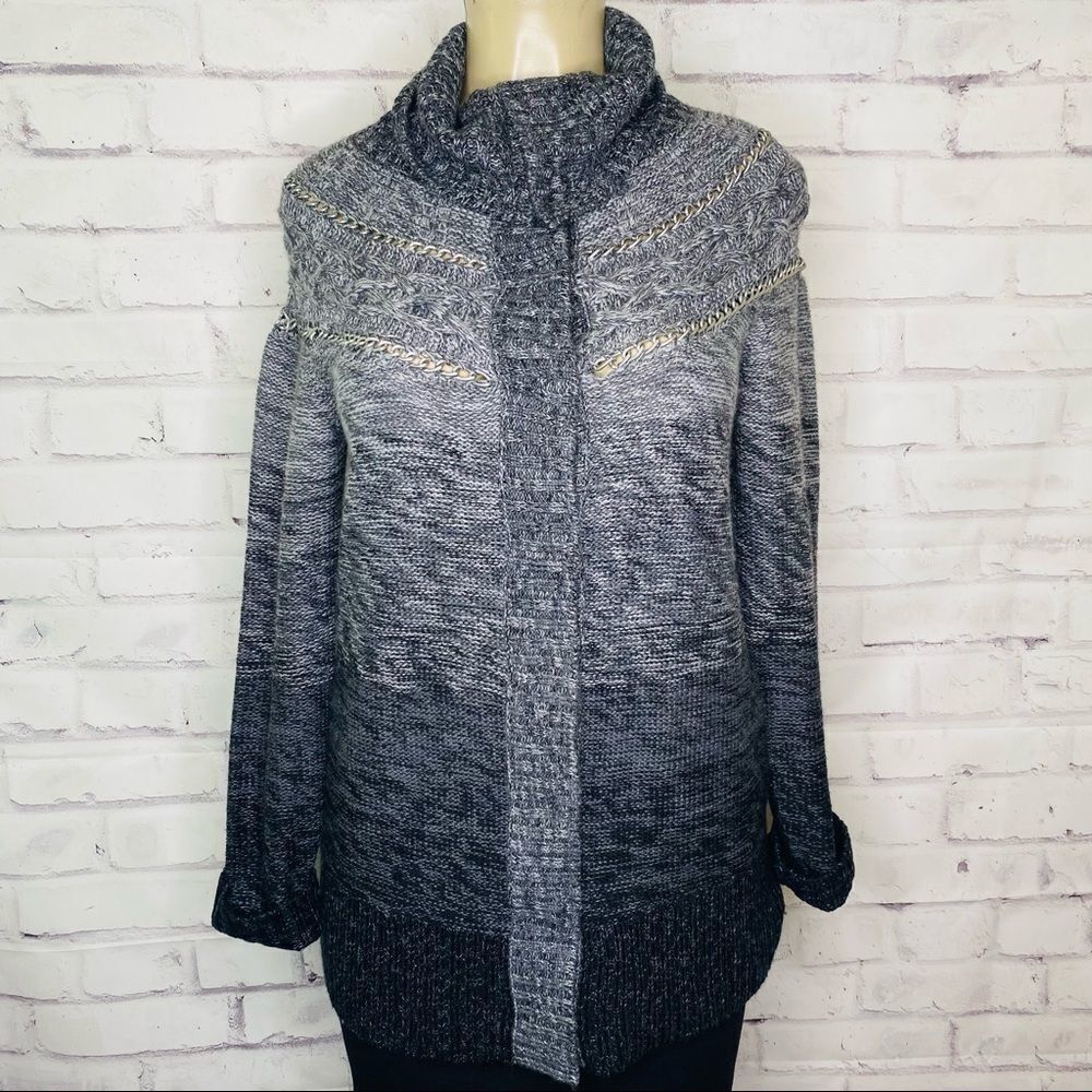 Rachel Roy Chain  Cardigan With pockets
